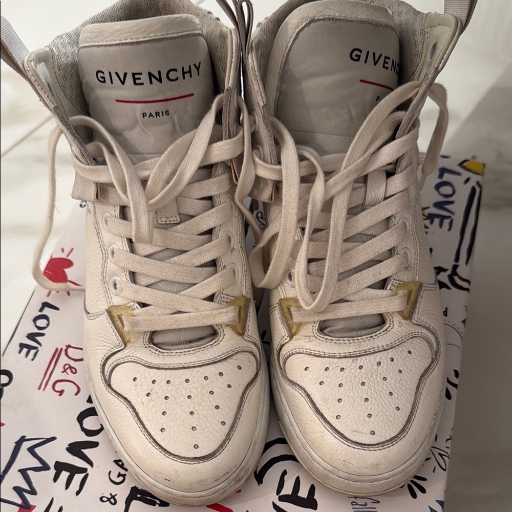 Givenchy White High-Top Sneakers